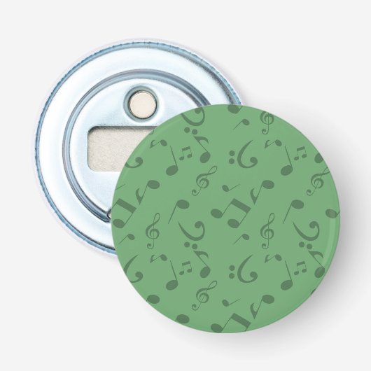 Décapsuleur Motif de notes musicales (Devant)