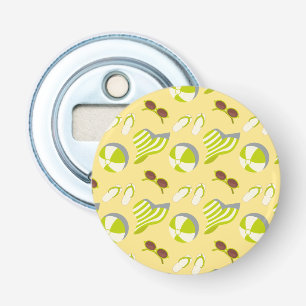 Décapsuleur Motif de plage avec lunettes de soleil et casquett