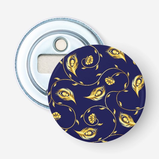 Décapsuleur Motif de Sari de paon (Devant)