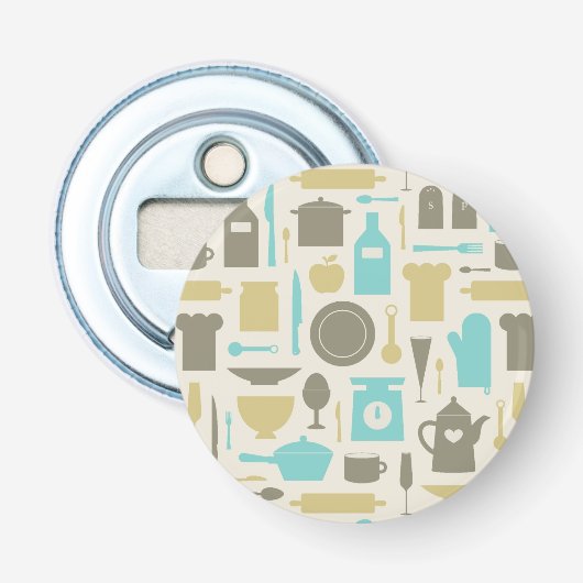 Décapsuleur Motif Des Outils De Cuisine (Devant)