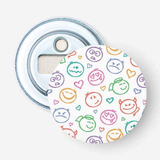 Décapsuleur motif des sourires (Devant)