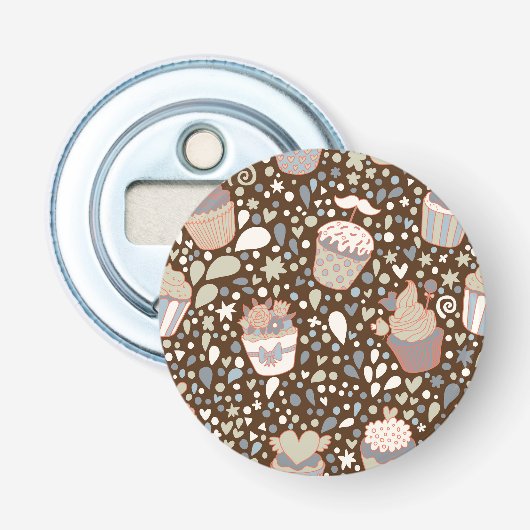 Décapsuleur Motif doux fait de petits gâteaux savoureux (Devant)