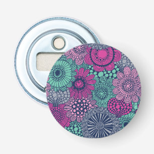 Décapsuleur motif élégant et lumineux de magnifiques fleurs