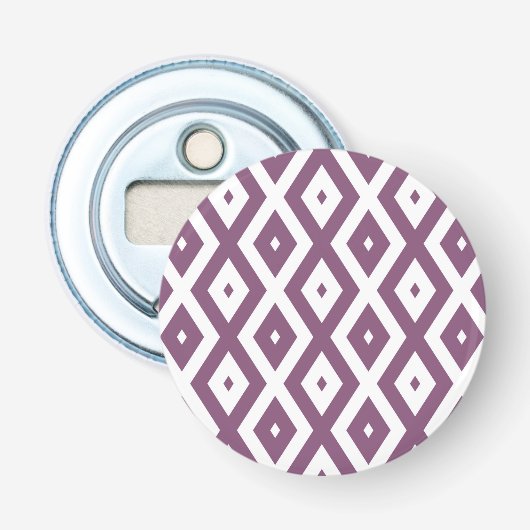 Décapsuleur Motif en diamant blanc et mauve (Devant)