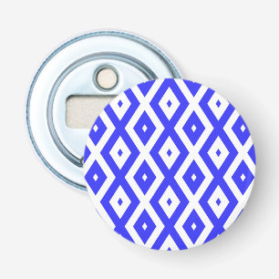 Décapsuleur Motif en diamant bleu et blanc
