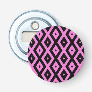 Décapsuleur Motif en diamant rose et noir