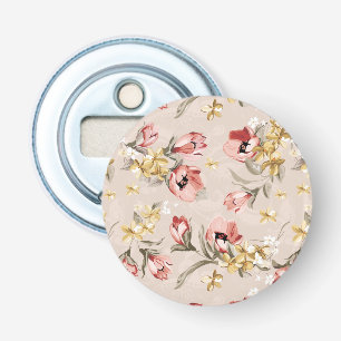 Décapsuleur Motif floral 3 d'élégance abstraite