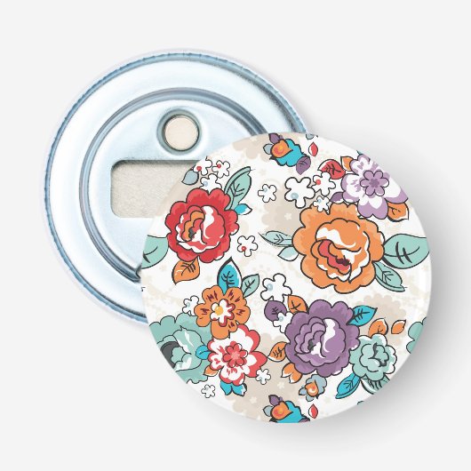 Décapsuleur Motif floral 5 d'élégance abstraite (Devant)