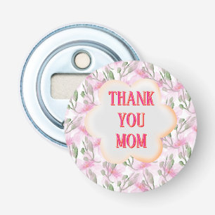 Décapsuleur Motif floral personnalisé et aquarelle sur mesure 