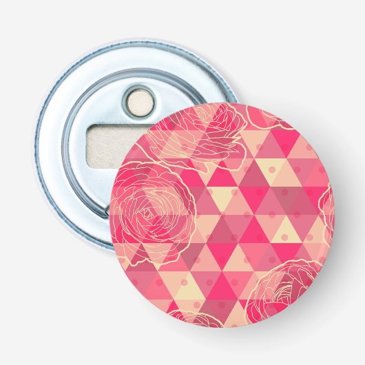 Décapsuleur Motif géométrique de fleur (Devant)