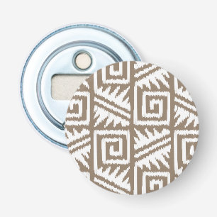 Décapsuleur Motif Ikat Aztec - Taupe Tan et Crème