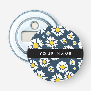 Décapsuleur Motif Marguerite, Marguerites Blanches, Votre Nom
