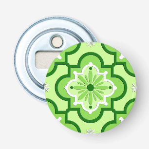 Décapsuleur Motif marocain en tuiles - Vert citron