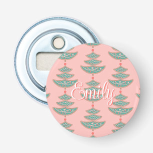 Décapsuleur Motif moderne vintage sapin de Noël sur pêche
