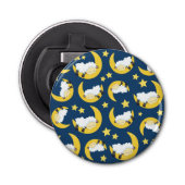 Décapsuleur Motif mouton, Mouton couché, Lune, Étoiles (Devant)