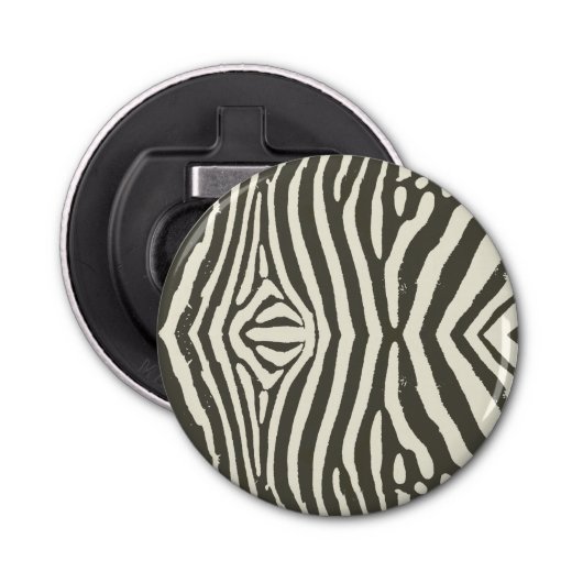 Décapsuleur Motif Poster de animal Zebra Stripe (Devant)