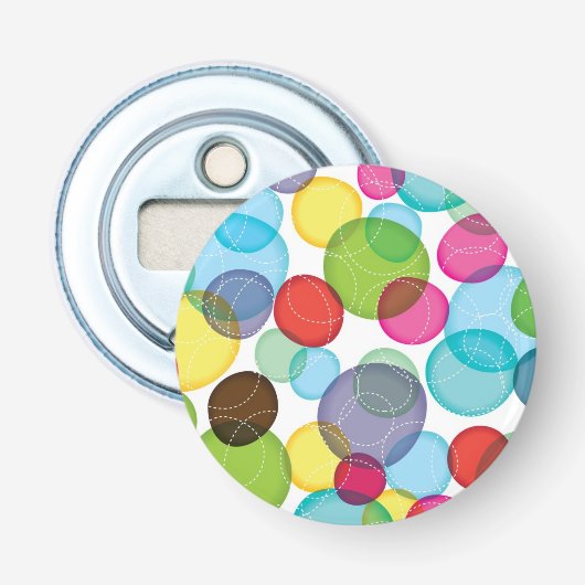 Décapsuleur Motif rond 2 d'enfants de bulles (Devant)