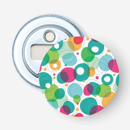 Décapsuleur Motif rond d'enfants de bulles (Devant)