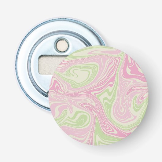 Décapsuleur Motif rose vert à bille liquide (Devant)