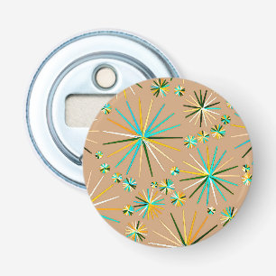 Décapsuleur Motif Spoutnik Du Milieu Du Siècle, Taupe Tan