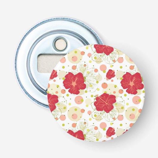 Décapsuleur Motif tiré par la main de ketmie (Devant)