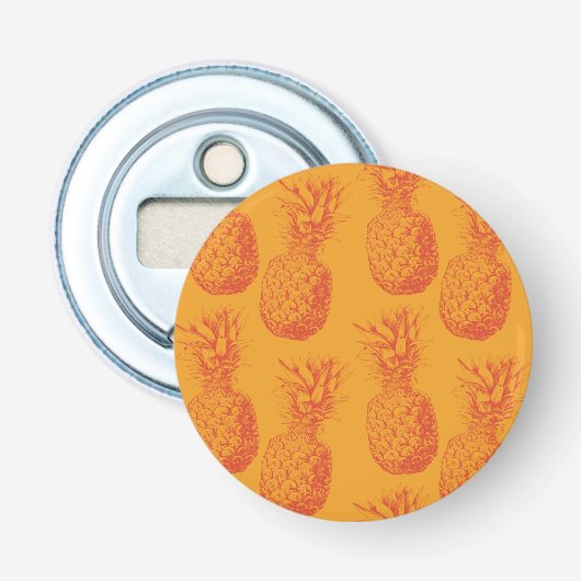 Décapsuleur Motif transparent avec ananas (Devant)
