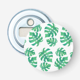 Décapsuleur Motif tropical avec feuilles monstères