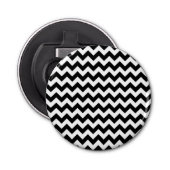 Décapsuleur Motif Zigzag noir et blanc, Motif Chevron (Devant)