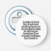 DÉCAPSULEUR MOTS ALPHABET PHONÉTIQUE / CODE (Devant)