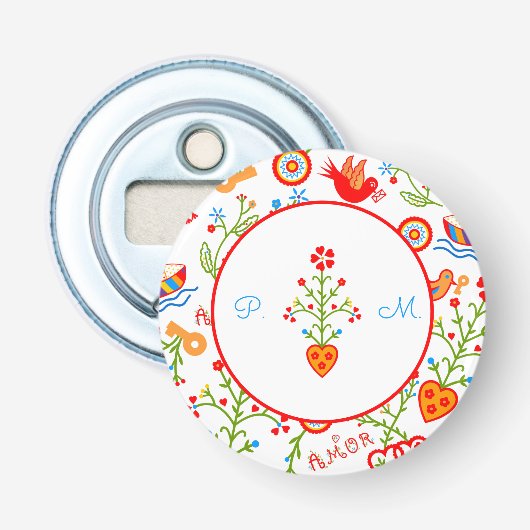 Décapsuleur Mouchoirs d'amour de Valentine (Devant)