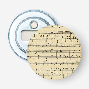Décapsuleur Musique Antique Sheet