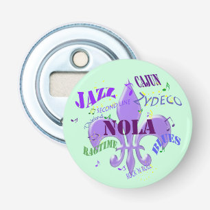 Décapsuleur Musique de NOLA la Nouvelle-Orléans (vert)