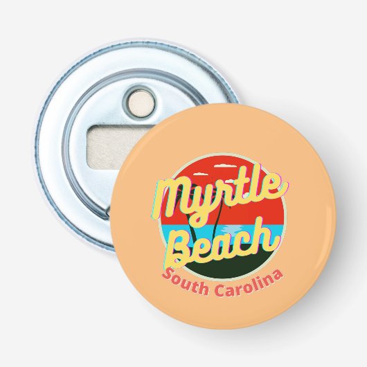 Décapsuleur Myrtle Beach South Carolina Retro Sunset (Devant)