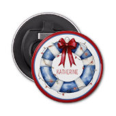 Décapsuleur Nautical Christmas Life Preserver With Bow (Devant)