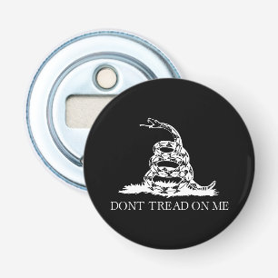Décapsuleur Ne me marche pas dessus Drapeau Gadsden Noir Jaune