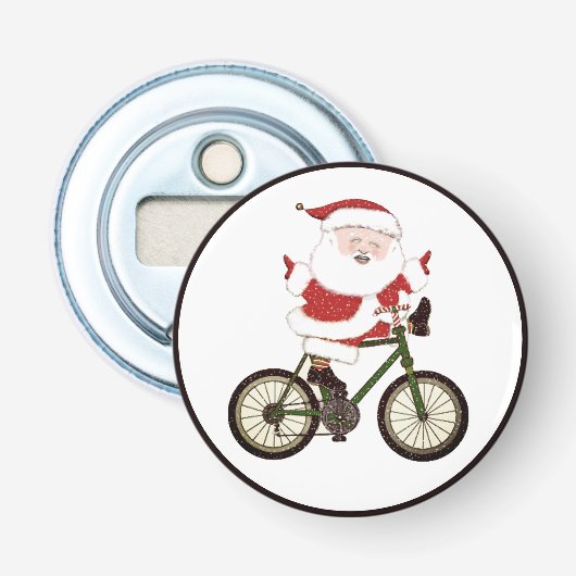 Décapsuleur Noël cycliste (Devant)