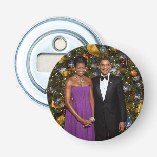Décapsuleur Noël du président Barack Obama et de Michelle