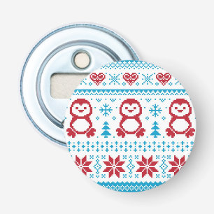 Décapsuleur Noël et l'hiver ont tricoté le motif