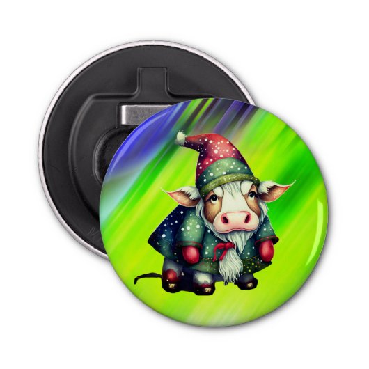 Décapsuleur Noël Gnome Cow-83456 (Devant)