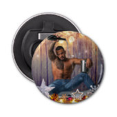 Décapsuleur Noël SlipperyJoe en or argent étoiles lumières hum (Devant)