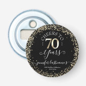 Décapsuleur Noir & Or 70e anniversaire Script Bottle Opener (Devant)