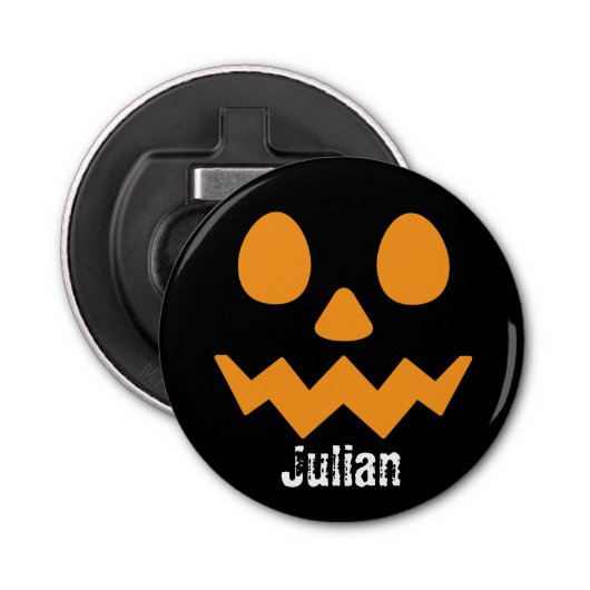 Décapsuleur Nom du Citrouille Jack-o-lanterne du jour d'Hallow (Devant)