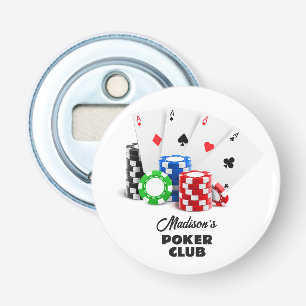 Décapsuleur Nom et texte personnalisés Poker / Casino