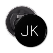 Décapsuleur Nom initial minimaliste personnalisable (Devant)