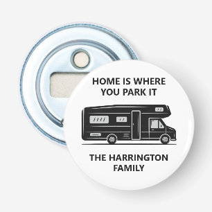 Décapsuleur Nom personnalisé & Camionnette de camping texte