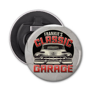 Décapsuleur NOM Personnalisé Classic Car Garage Custom Shop