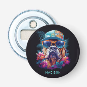 Décapsuleur Nom personnalisé Tropical Vacances Chien