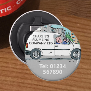 Décapsuleur Nom sur Company Van. Cadeaux pour petites entrepri