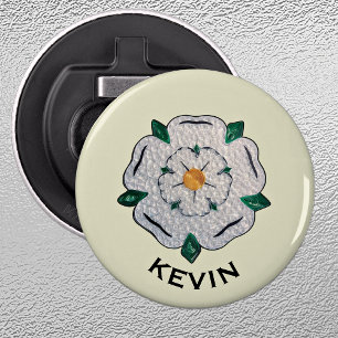 Décapsuleur Nom, Yorkshire Quill Rose Magnet