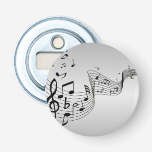 Décapsuleur Notes de musique sur argent